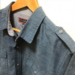 Like New PAPER DENIM & CLOTH Blue button down